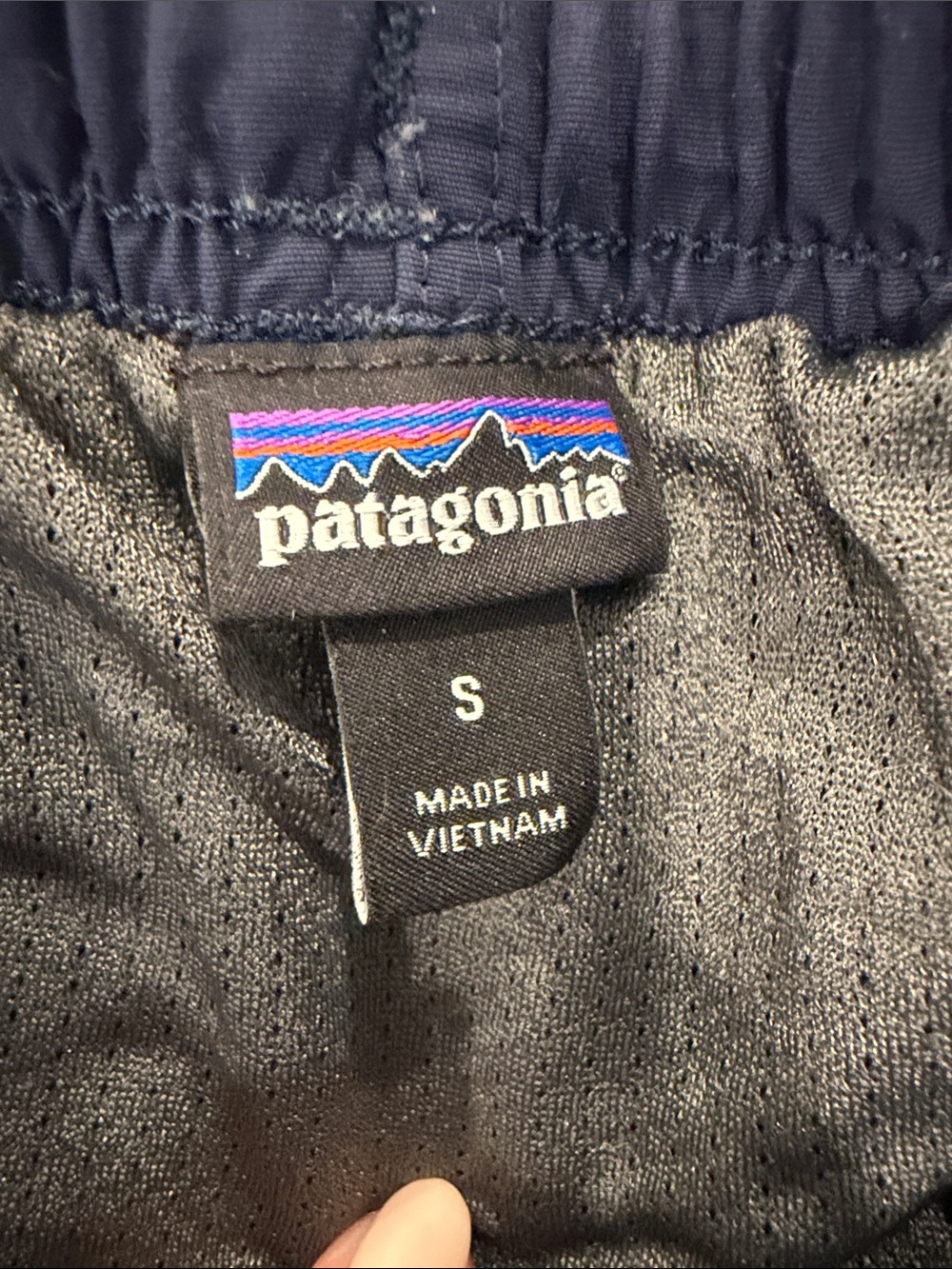 Patagonia Men’s Navy Athletic Baggies Shorts